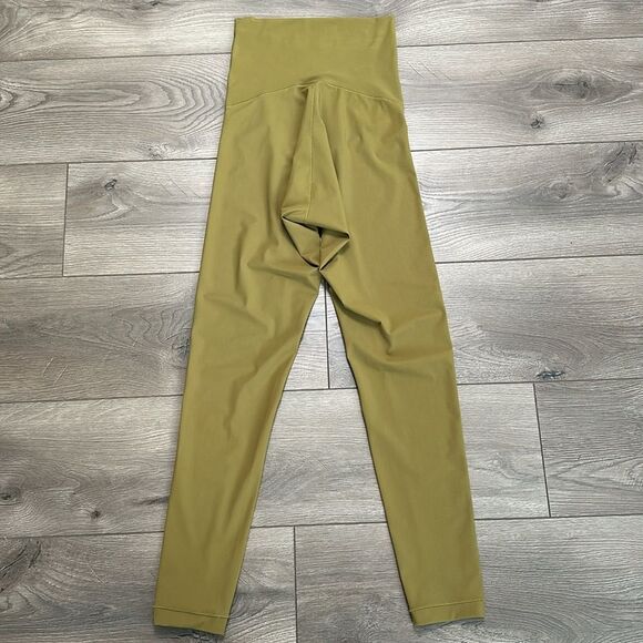 Hoi Bo High Top Chartreuse Green Super High Rise Leggings Size XS - Picture 5 of 11